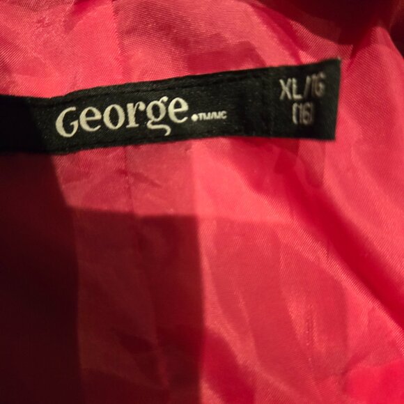 George Girls Plaid Hooded Jacket – Size 16 - Picture 2 of 2